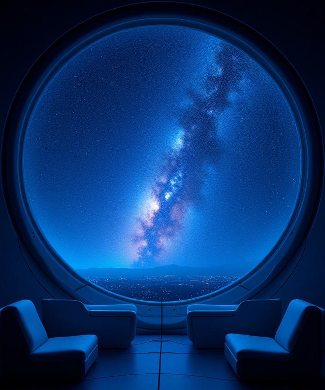 Panoramic view from the hotel's astronomical observatory